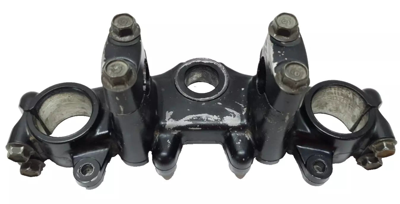 Té de fourche supérieur Yamaha DT125LC 1987 n°9 Réf : 34X-23435-00-98