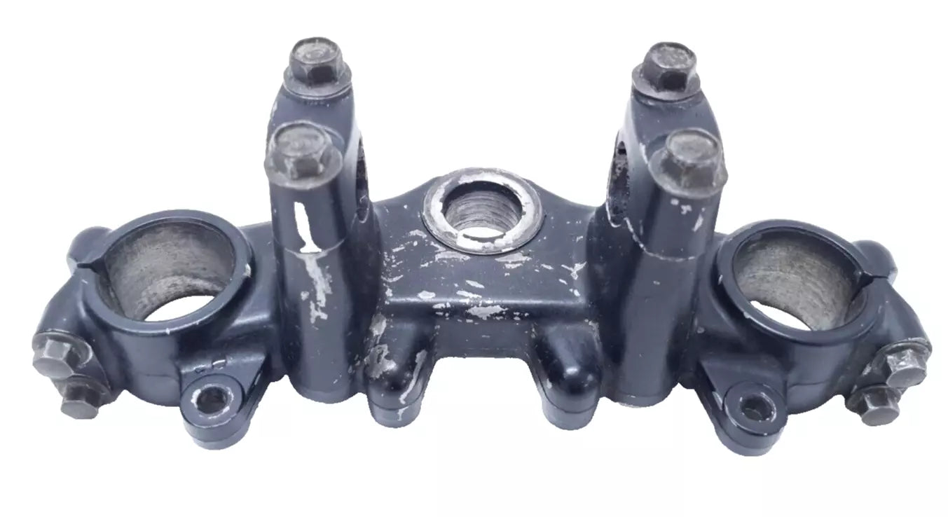 Té de fourche supérieur Yamaha DT125LC 1987 n°15 Réf : 34X-23435-00-98