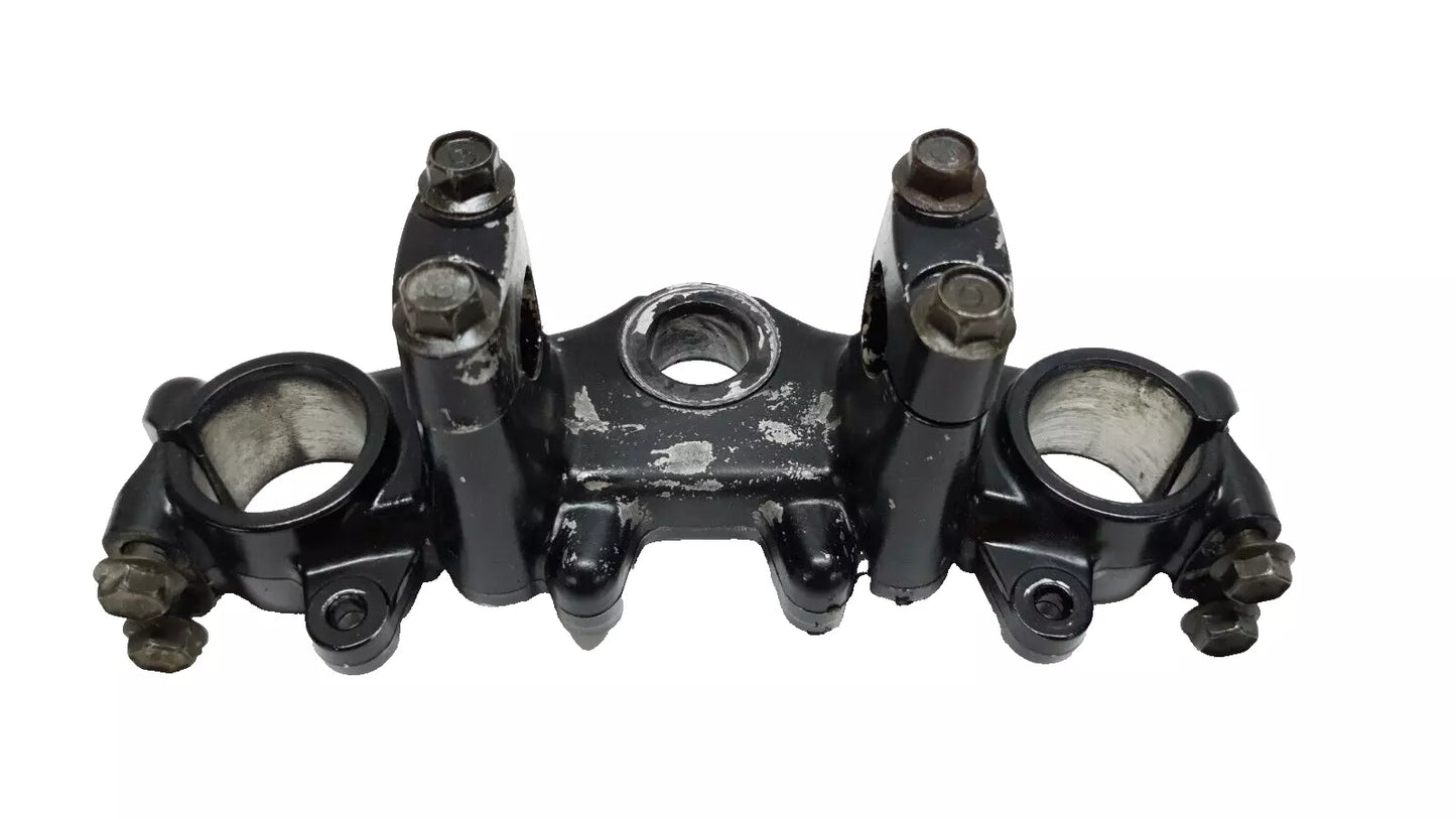 Té de fourche supérieur Yamaha DT125LC 1987 n°7 Réf : 34X-23435-00-98