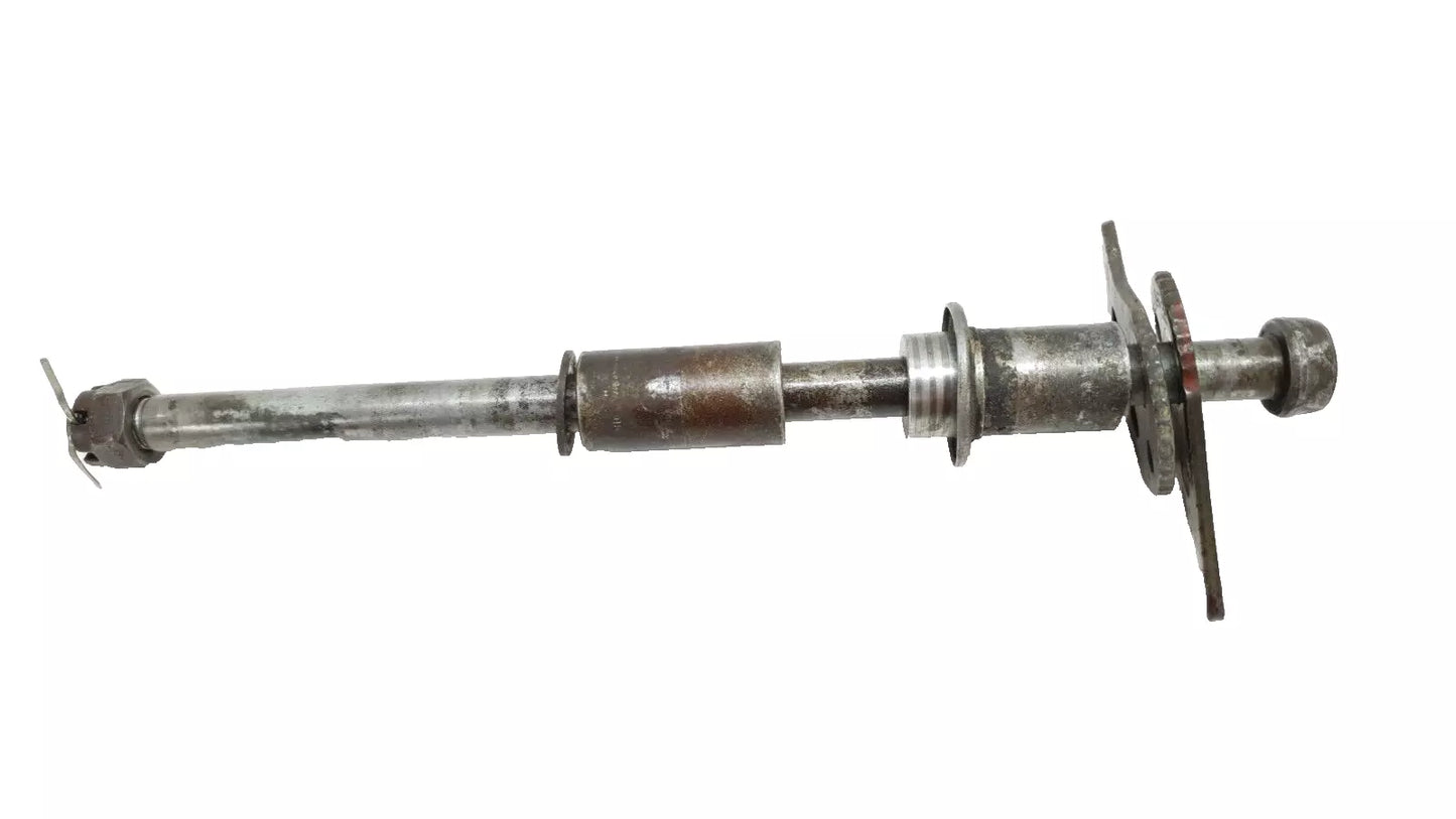 Axe de roue arrière Yamaha DT125LC 1987 n°12 Réf 37F-25381-00-00