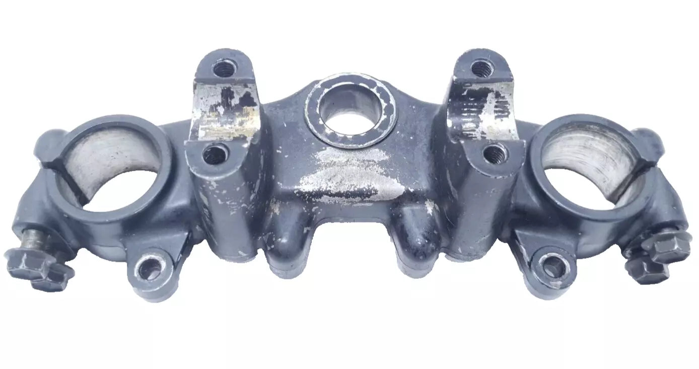 Té de fourche supérieur Yamaha DT125LC 1987 n°18 Réf : 34X-23435-00-98