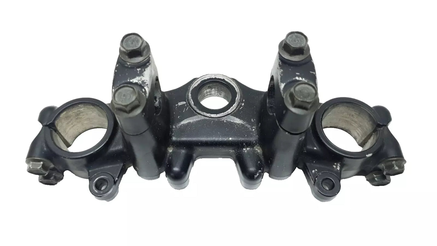 Té de fourche supérieur Yamaha DT125LC 1987 n°11 Réf : 34X-23435-00-98