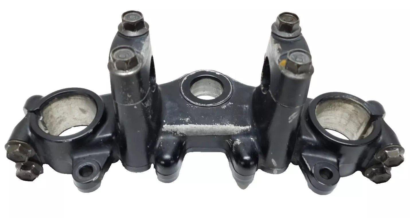 Té de fourche supérieur Yamaha DT125LC 1987 n°5 Réf : 34X-23435-00-98