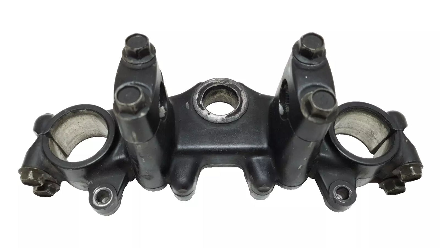 Té de fourche supérieur Yamaha DT125LC 1987 n°12 Réf : 34X-23435-00-98