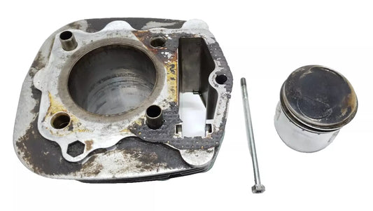 Cylindre & piston 57mm Honda 125 XLS 1980 Réf : 12100-383-030