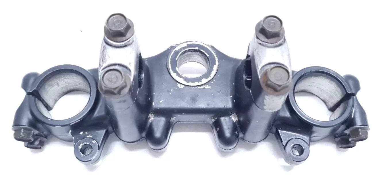 Té de fourche supérieur Yamaha DT125LC 1987 n°16 Réf : 34X-23435-00-98