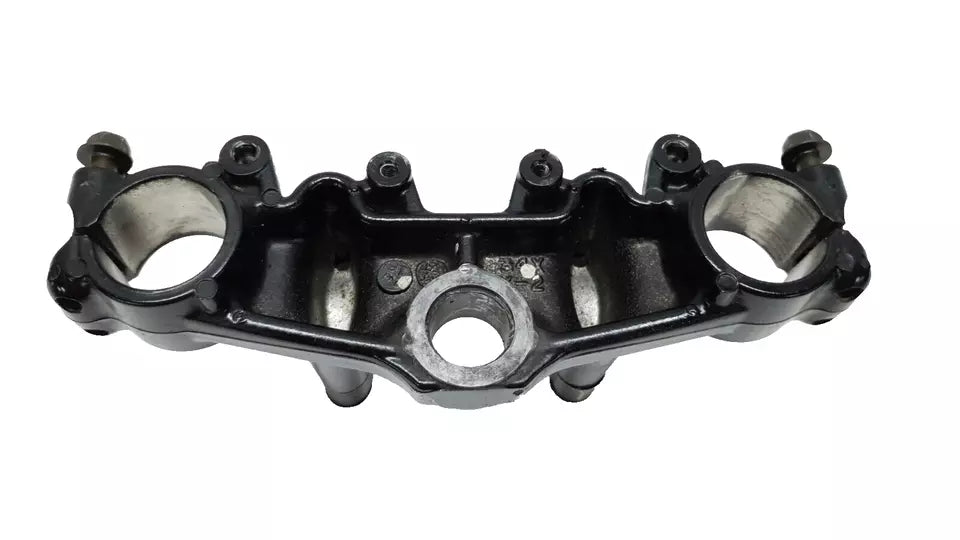 Té de fourche supérieur Yamaha DT125LC 1987 n°7 Réf : 34X-23435-00-98