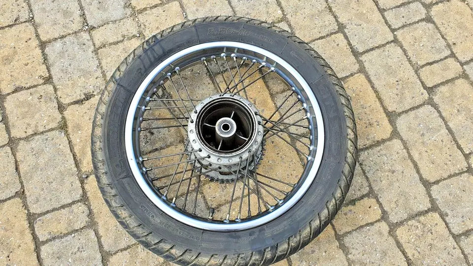 Roue arrière Yamaha SR125 3MW2 1989 Réf : 5H0-25311-00-38