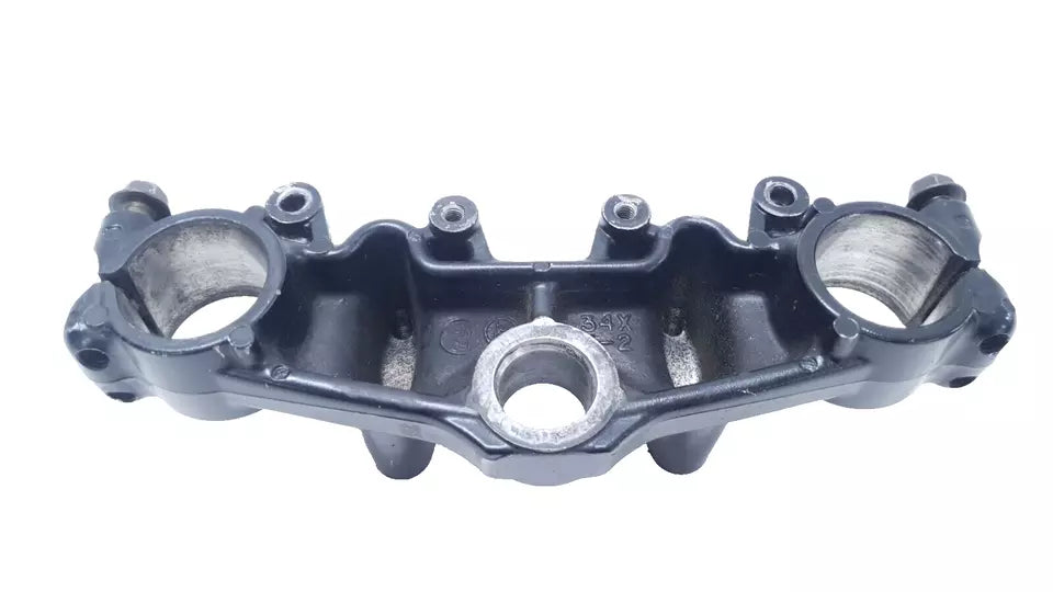 Té de fourche supérieur Yamaha DT125LC 1987 n°18 Réf : 34X-23435-00-98