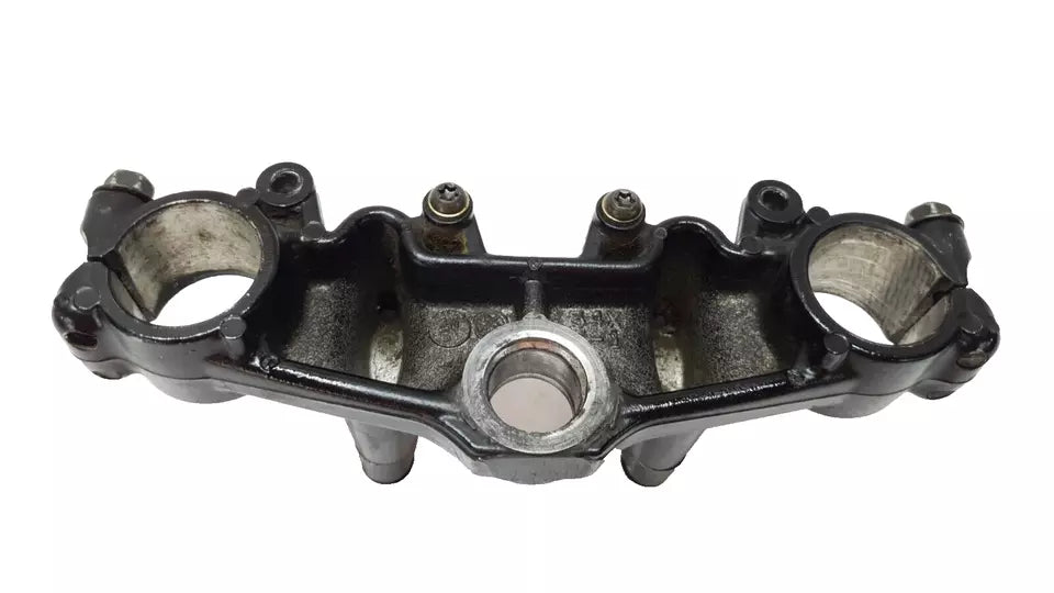 Té de fourche supérieur Yamaha DT125LC 1987 n°9 Réf : 34X-23435-00-98