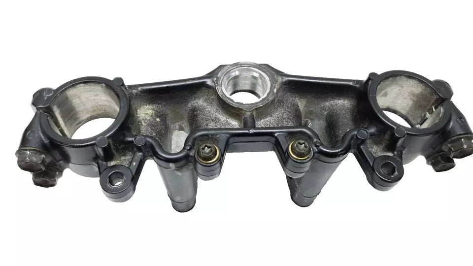 Té de fourche supérieur Yamaha DT125LC 1987 n°5 Réf : 34X-23435-00-98