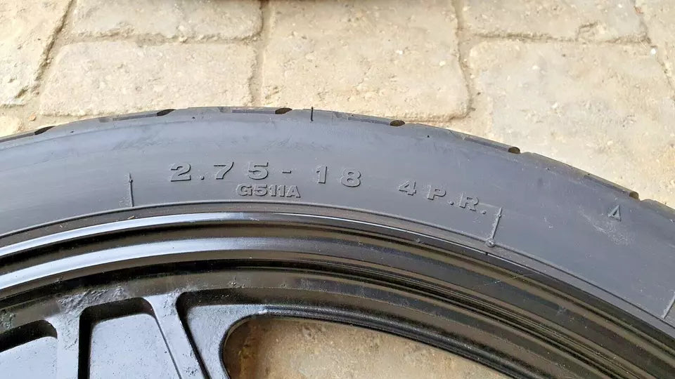 Roue avant Yamaha YBR 125 2005 Réf : 4GU-F5168-10-33