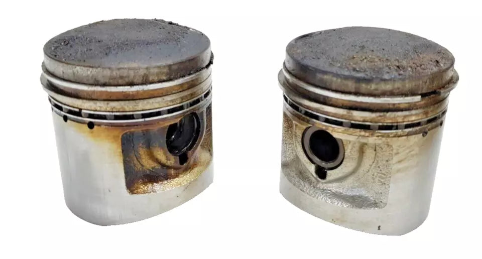 Cylindre & pistons 44m Honda CM 125 T 1978-1981 N°2 Réf : 12100-399-000