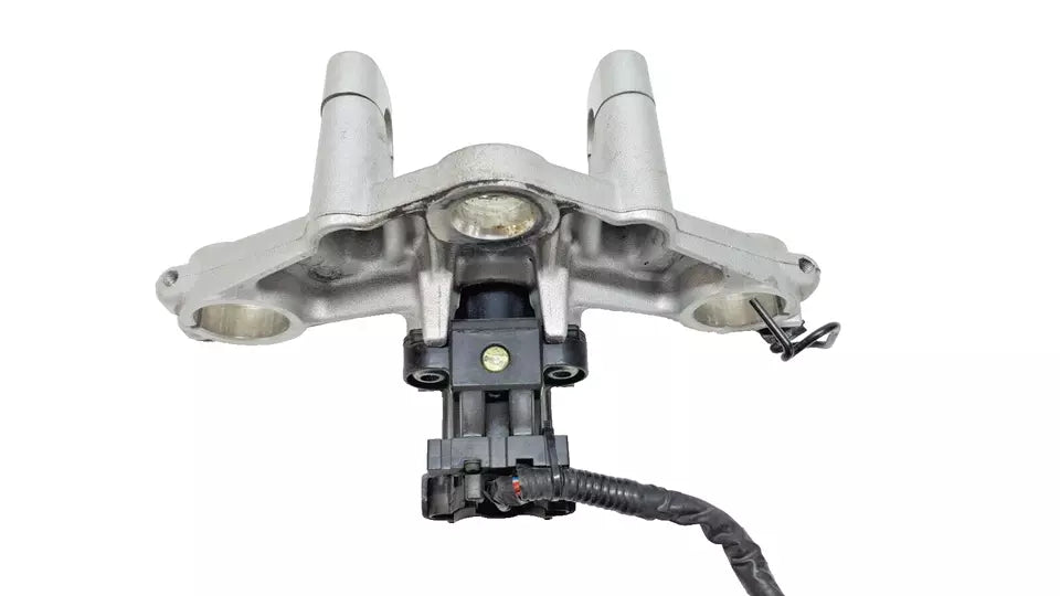 Té de fourche sup & contacteur Honda Varadero 125 2006 Réf : 53300-KPC-D20