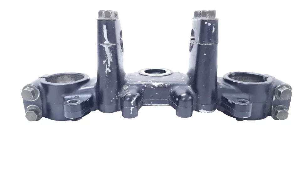 Té de fourche supérieur Yamaha DT125LC 1987 n°15 Réf : 34X-23435-00-98