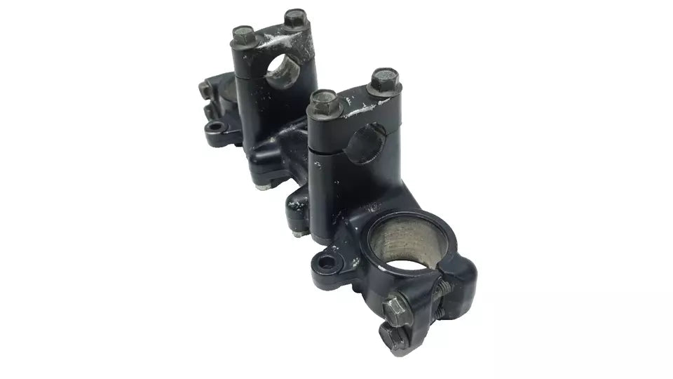 Té de fourche supérieur Yamaha DT125LC 1987 n°11 Réf : 34X-23435-00-98