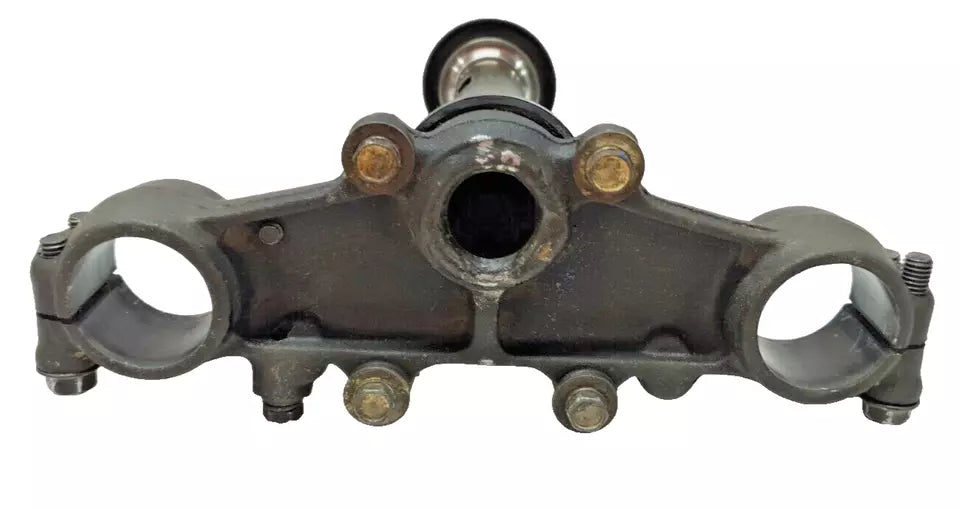 Té de fourche inférieur Yamaha DT125LC 1987 n°9 Réf : 53V-23340-00-90