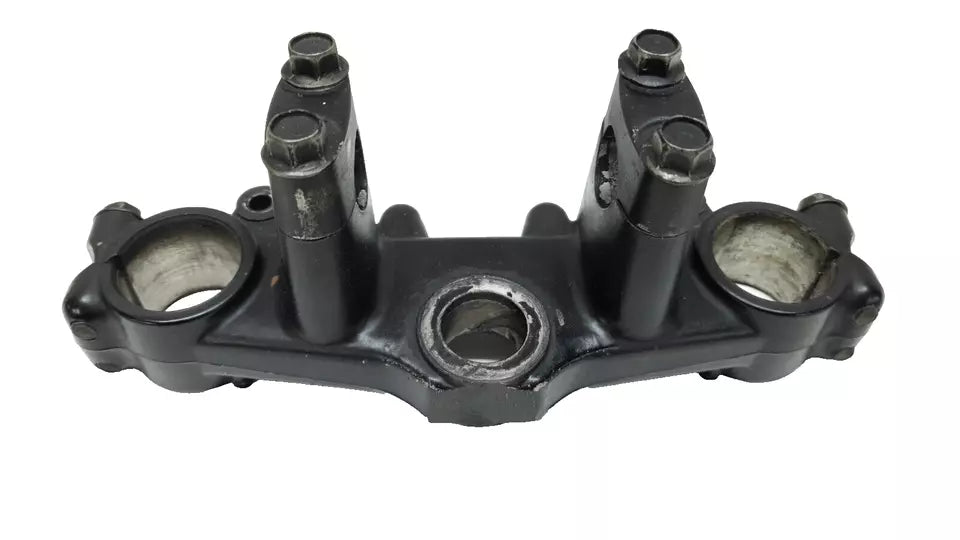 Té de fourche supérieur Yamaha DT125LC 1987 n°12 Réf : 34X-23435-00-98