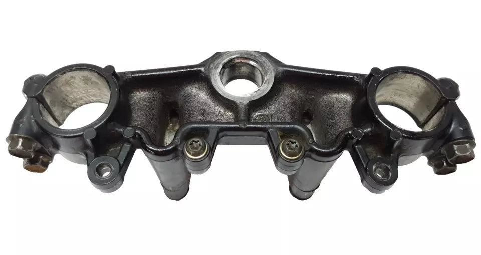 Té de fourche supérieur Yamaha DT125LC 1987 n°9 Réf : 34X-23435-00-98