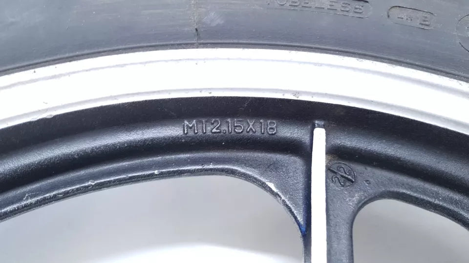 Roue arrière Yamaha RDLC 125 1986 Réf : 2HK-25338-20-BL
