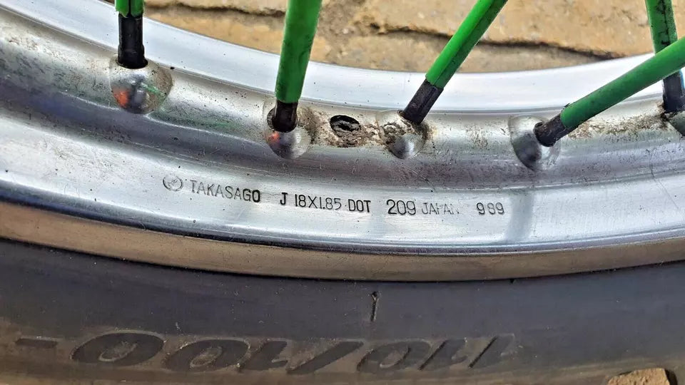 Roue arrière Yamaha DT125LC 1984 34Y