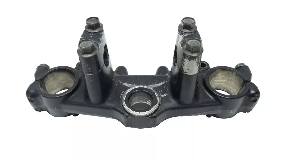 Té de fourche supérieur Yamaha DT125LC 1987 n°11 Réf : 34X-23435-00-98