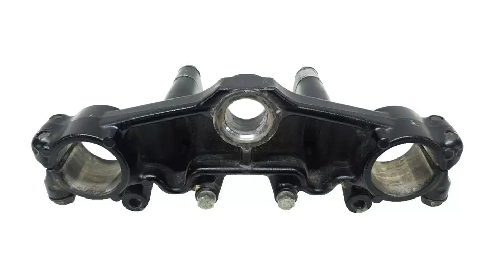 Té de fourche supérieur Yamaha DT125LC 1987 n°11 Réf : 34X-23435-00-98