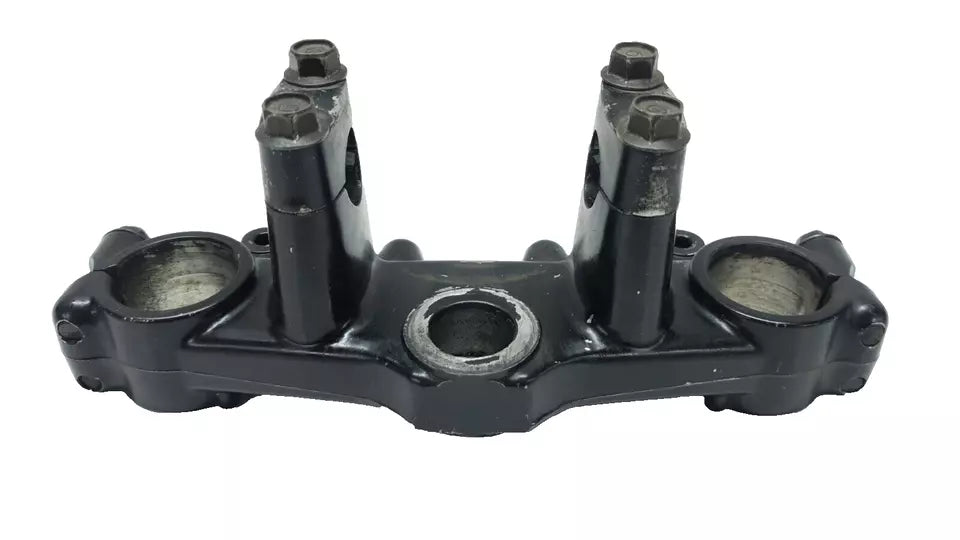 Té de fourche supérieur Yamaha DT125LC 1987 n°10 Réf : 34X-23435-00-98