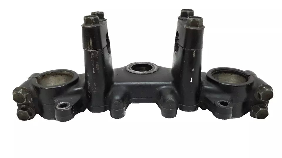 Té de fourche supérieur Yamaha DT125LC 1987 n°12 Réf : 34X-23435-00-98