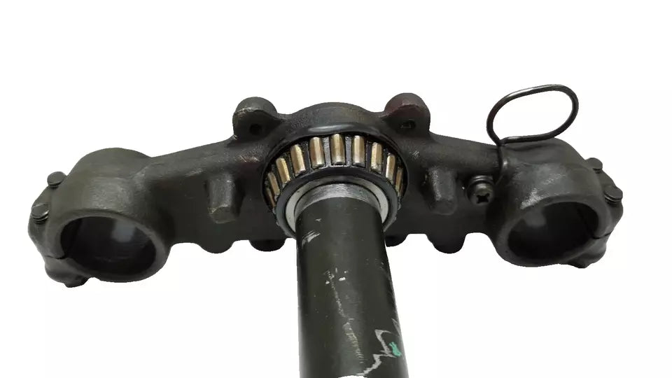 Té de fourche inférieur Yamaha DT125LC 1987 n°12 Réf : 53V-23340-00-90