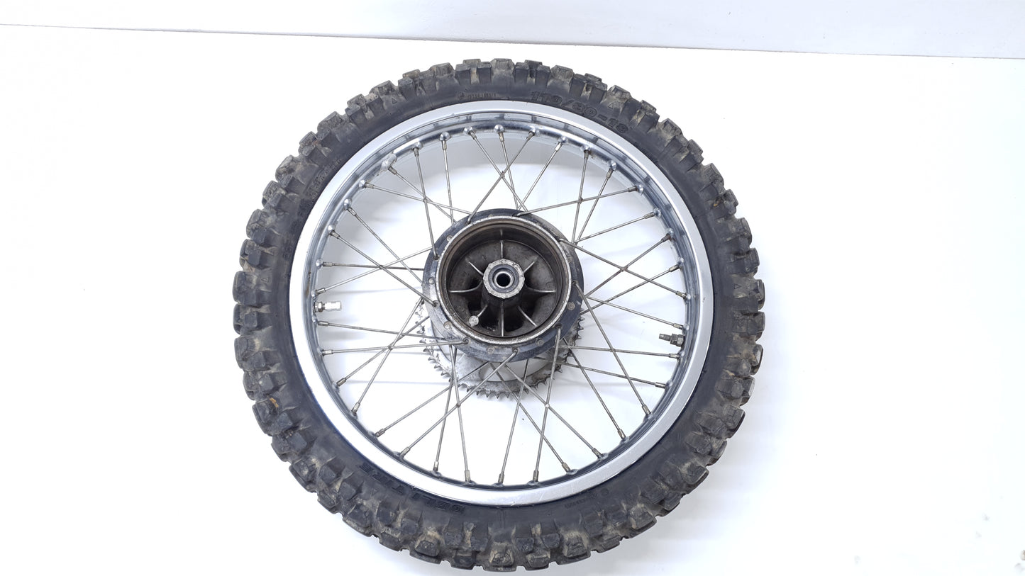 Roue arrière Yamaha DT125LC 1987 n°15 Réf : 94418-18171-00 Rear wheel