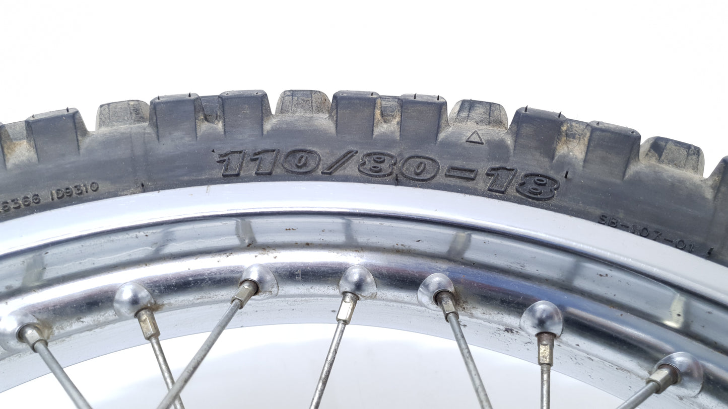 Roue arrière Yamaha DT125LC 1987 n°15 Réf : 94418-18171-00 Rear wheel