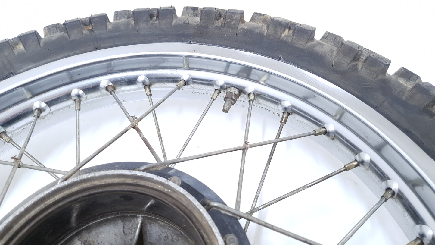 Roue arrière Yamaha DT125LC 1987 n°15 Réf : 94418-18171-00 Rear wheel