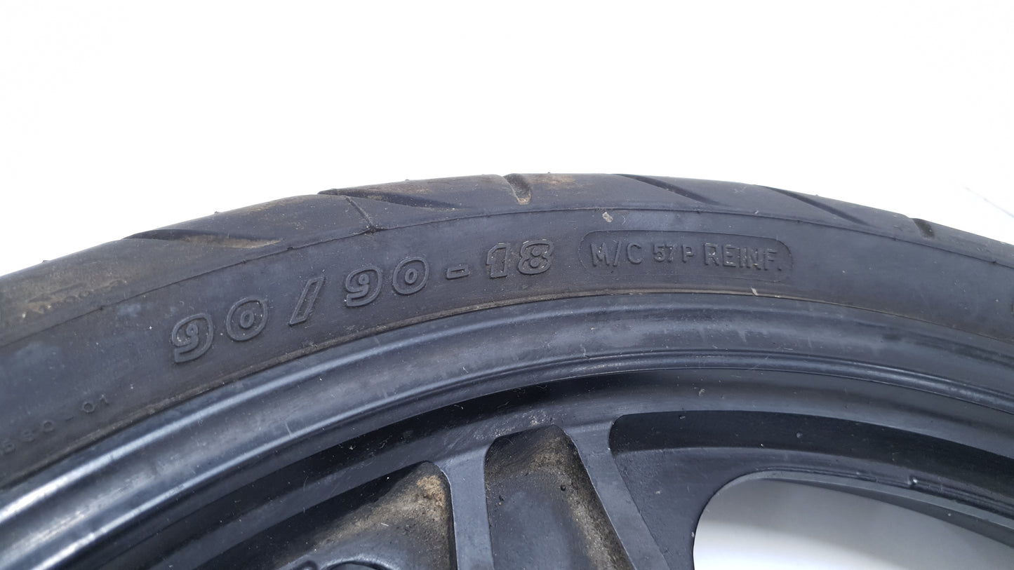 Roue arrière Yamaha YBR 125 2006 n°2 Réf : 4GU-F5338-10-33 Rear wheel