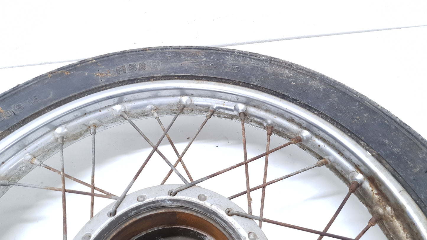 Roue arrière Honda CB 125 T 1980 n°3 Réf : 42701-399-003 Rear wheel