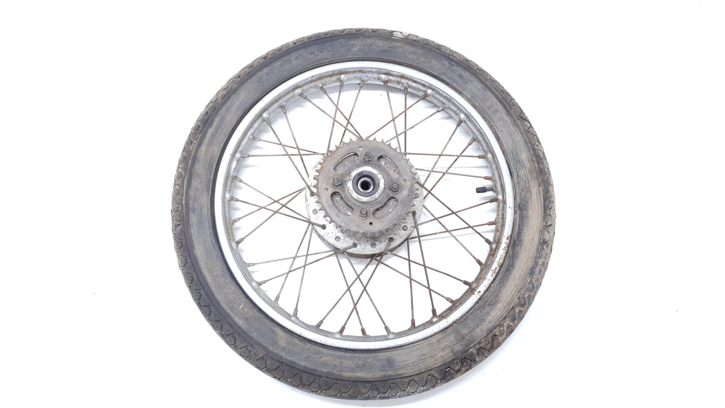 Roue arrière Honda CB 125 T 1980 n°3 Réf : 42701-399-003 Rear wheel