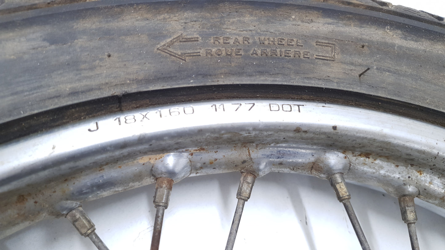 Roue arrière Honda CB 125 T 1980 n°3 Réf : 42701-399-003 Rear wheel