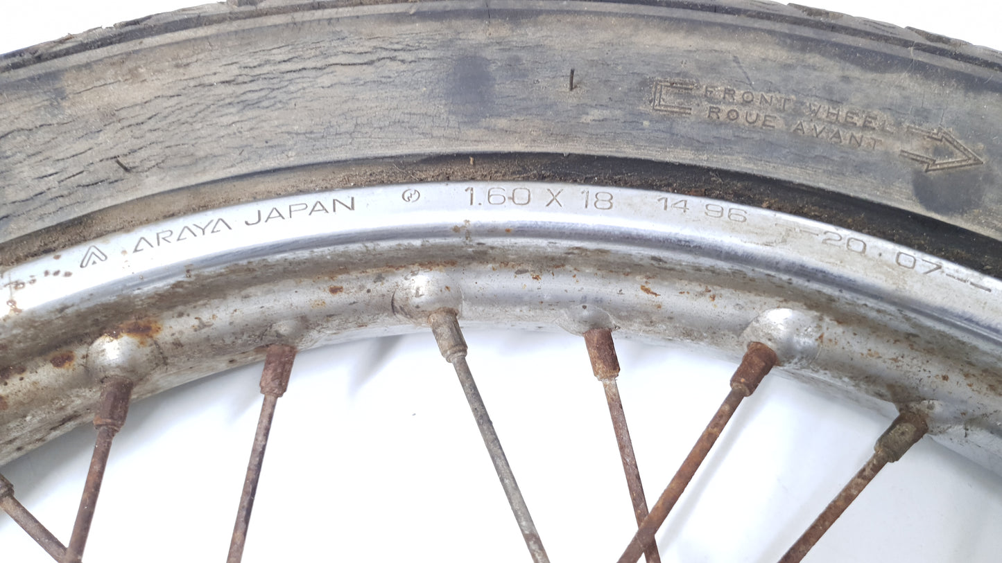 Roue arrière Honda CB 125 T 1980 n°3 Réf : 42701-399-003 Rear wheel