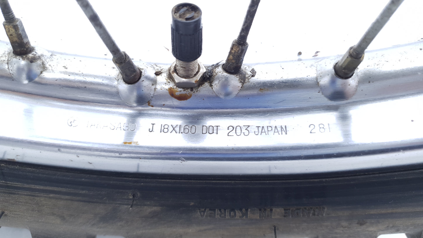 Roue arrière Yamaha DTMX 80 1980 Rear wheel