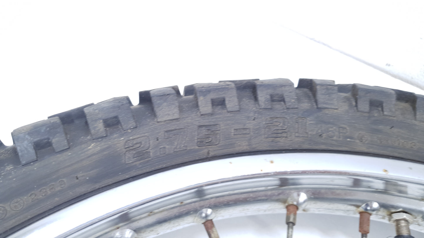 Roue avant Yamaha DT125LC 1982 n°3 Front wheel