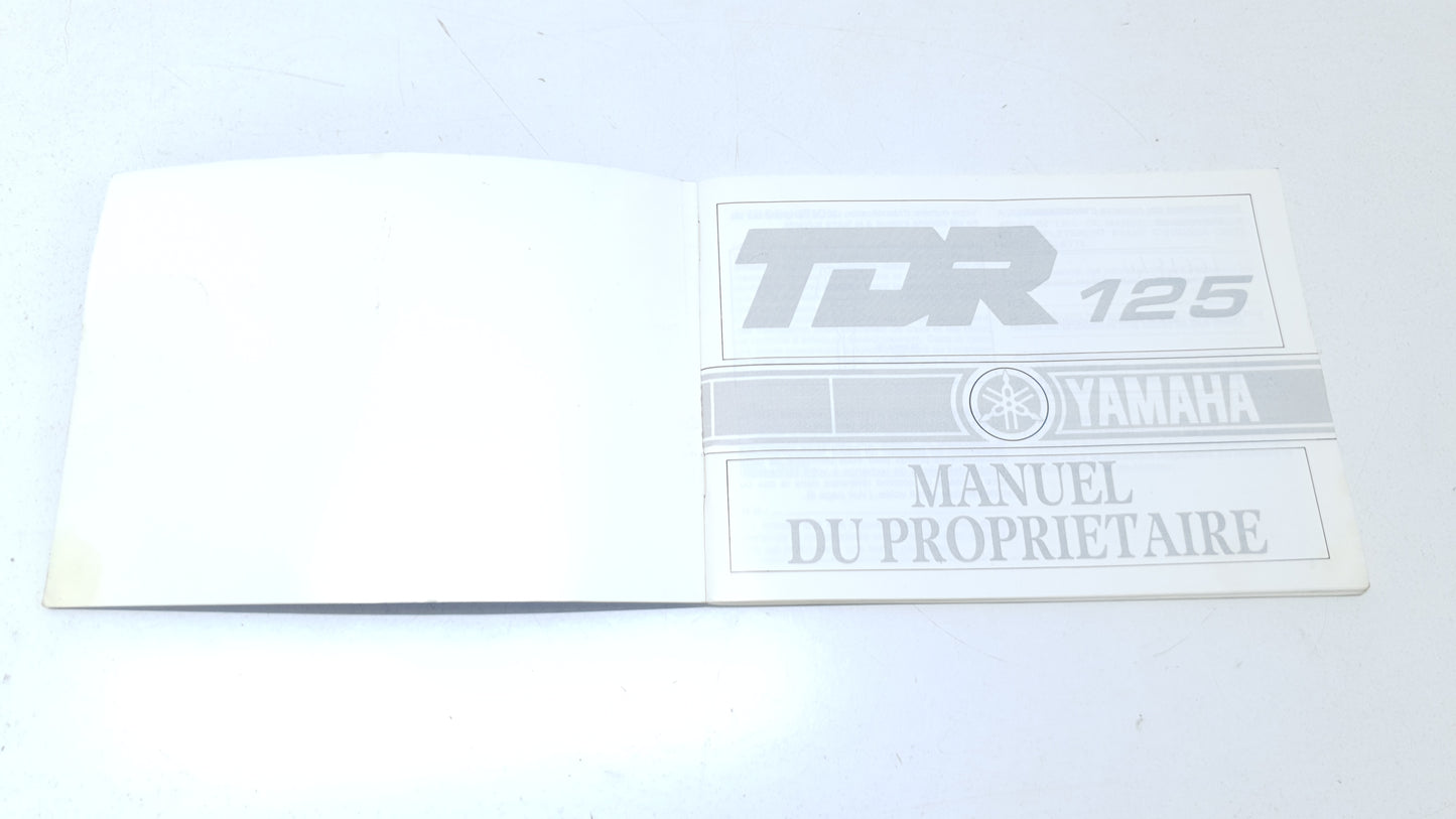 Manuel du propriétaire Yamaha TDR 125 1991