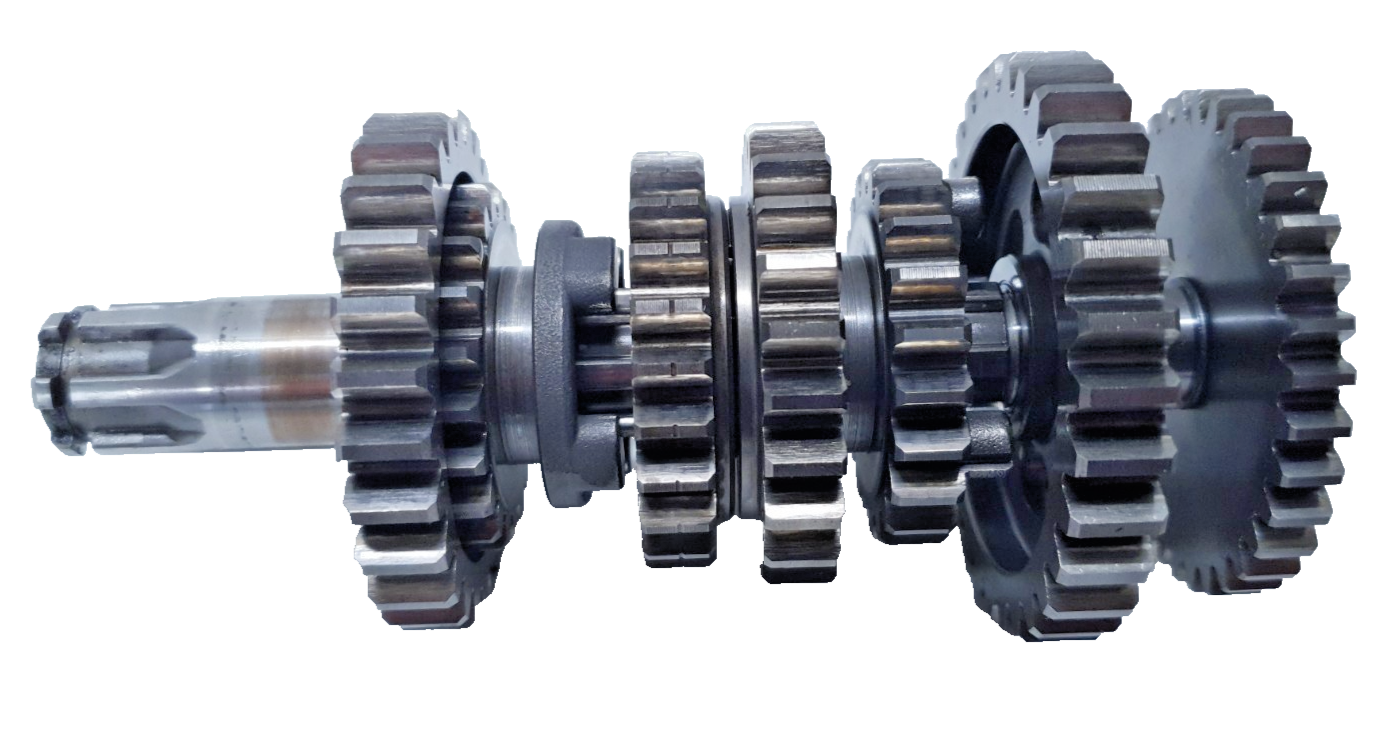 Arbre secondaire de boite de vitesse Kawasaki KMX 125 1986 Réf : 131281233