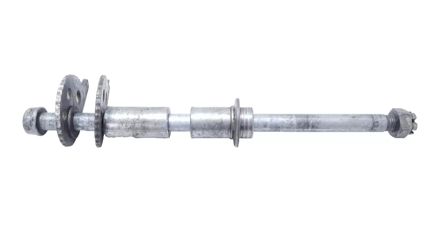 Axe de roue arrière Yamaha DT125LC 1987 n°15 Réf 37F-25381-00-00