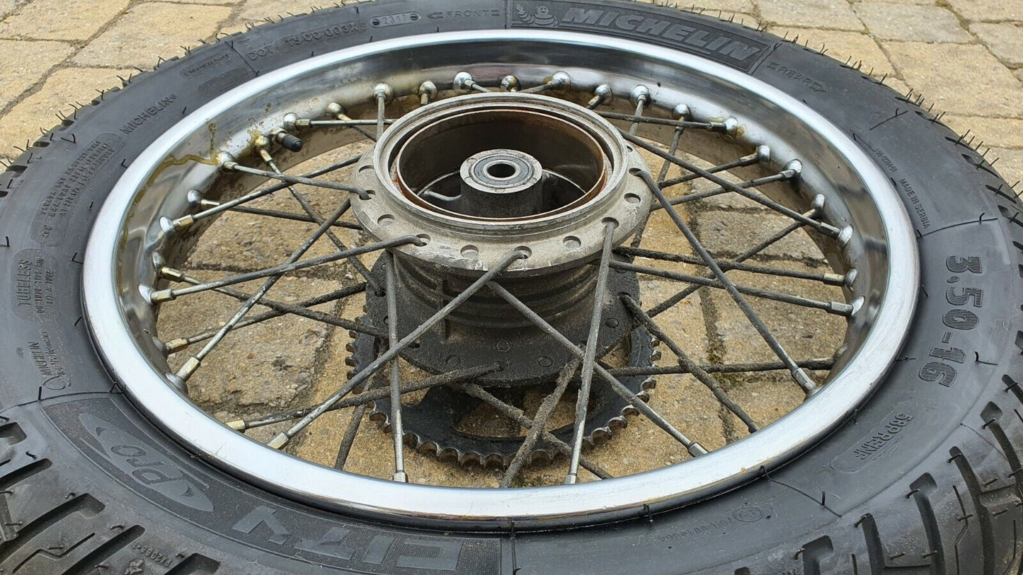 Roue arrière Yamaha SR 125 1998 Réf : 3MW-25311-00-35 Rear wheel