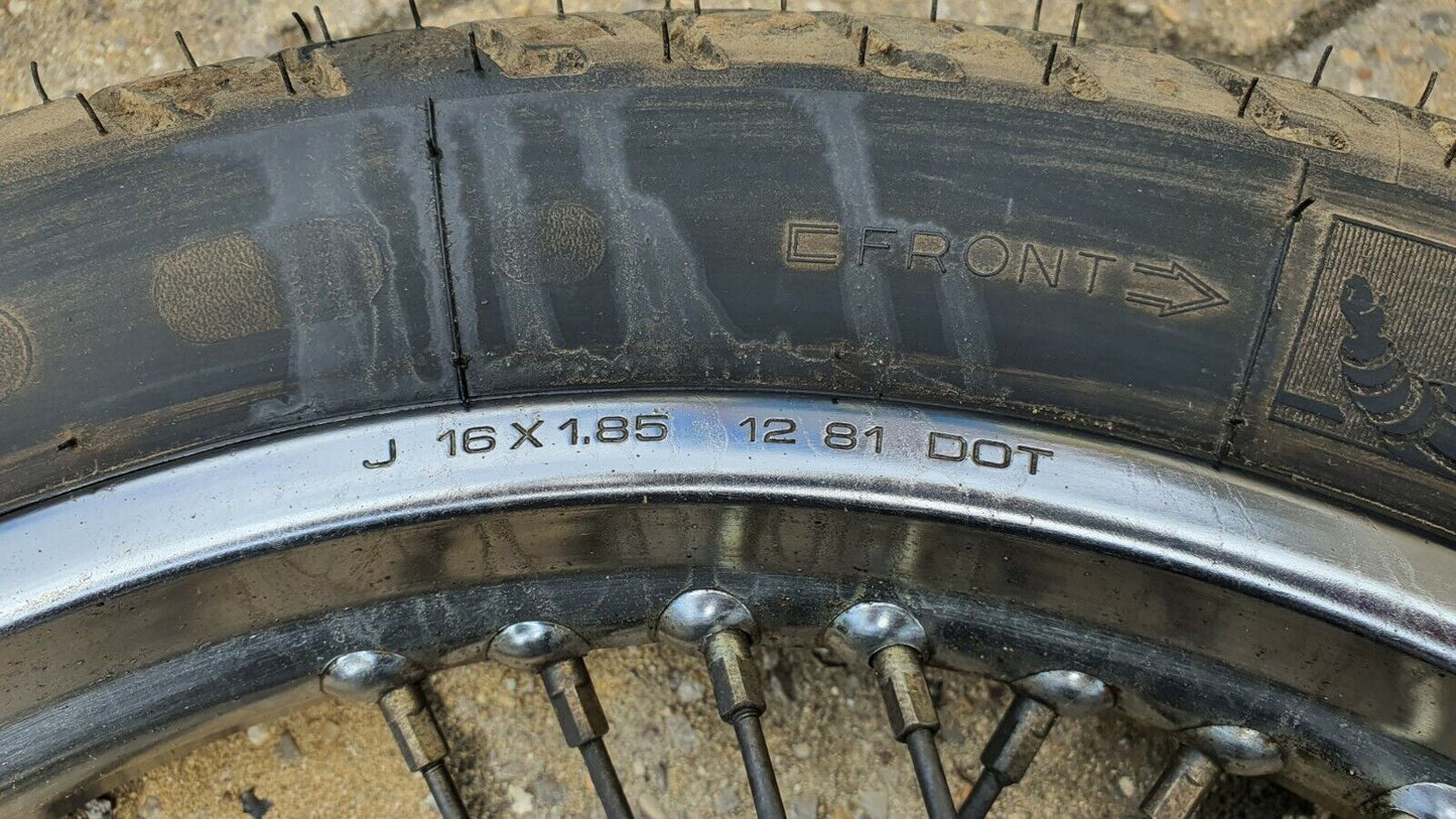 Roue arrière Yamaha SR125 3MW2 1989 Réf : 5H0-25311-00-38 Rear Wheel