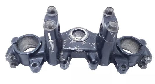 Té de fourche supérieur Yamaha DT125LC 1987 n°15 Réf : 34X-23435-00-98