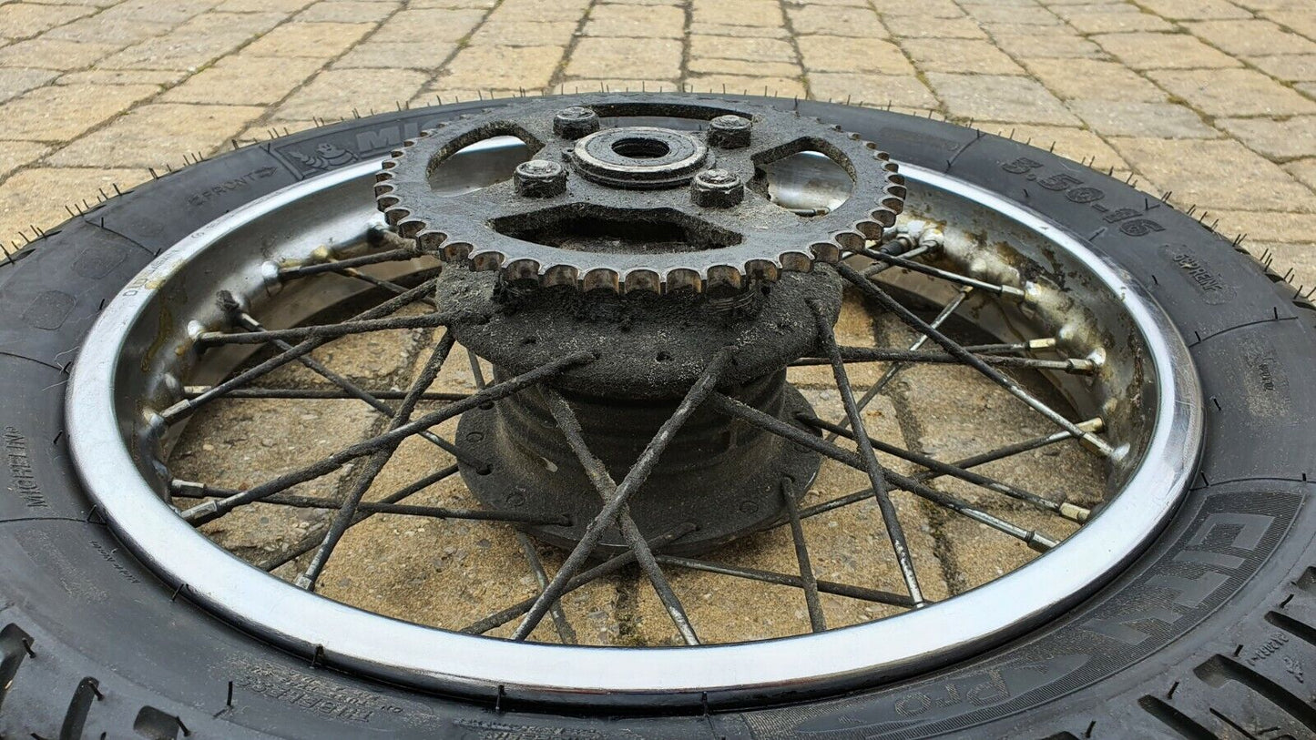 Roue arrière Yamaha SR 125 1998 Réf : 3MW-25311-00-35 Rear wheel