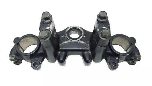 Té de fourche supérieur Yamaha DT125LC 1987 n°11 Réf : 34X-23435-00-98