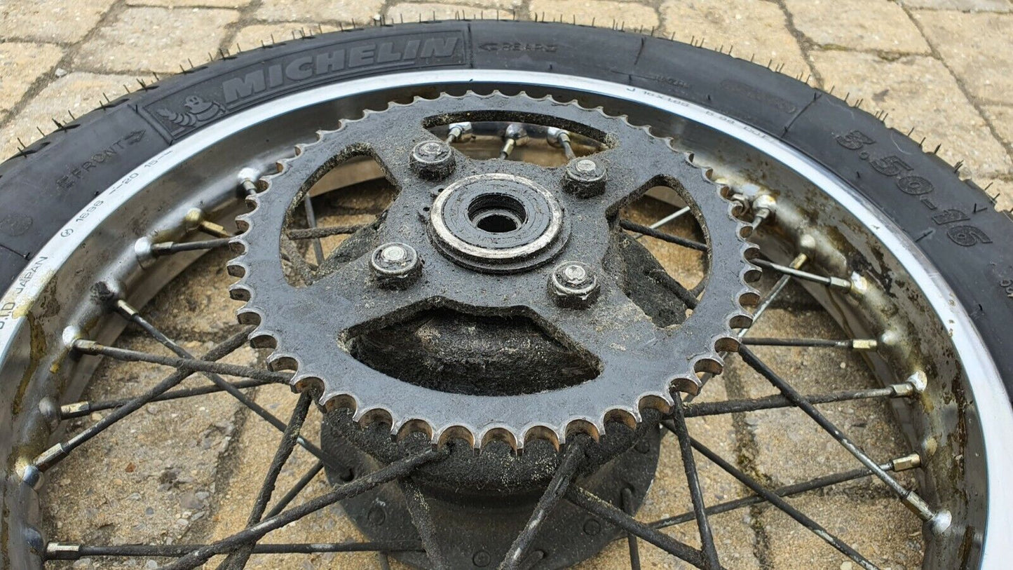 Roue arrière Yamaha SR 125 1998 Réf : 3MW-25311-00-35 Rear wheel