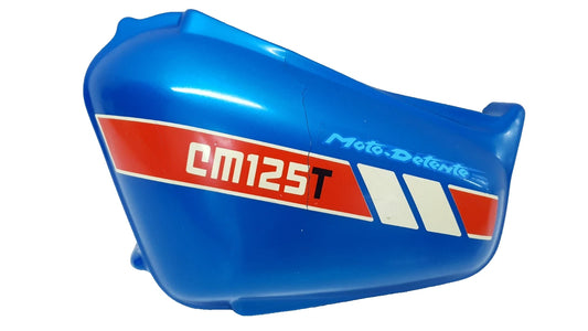 Carénage latéral gauche Honda CM 125 Twin 1981 n°2 Réf : 83600-419-770ZA